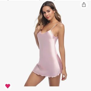Pink Silky Chemise